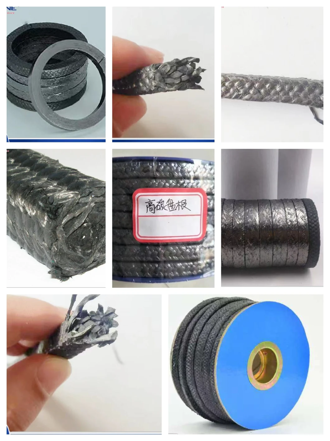 Acid and Alkali Resistant Graphite and Carbon Fiber Sealing Gland Packing