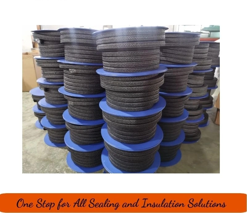 Good Quality Seal Flexible Graphite Gasket Carbonize Fiber PTFE Packing Gland Packing