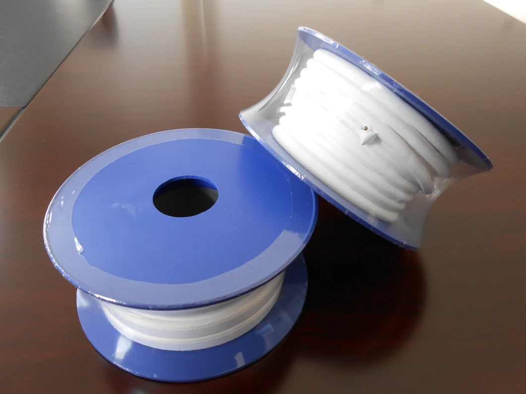 White Expanded PTFE Elastic Ribbon/ Tape/ Band for Industrial Seal