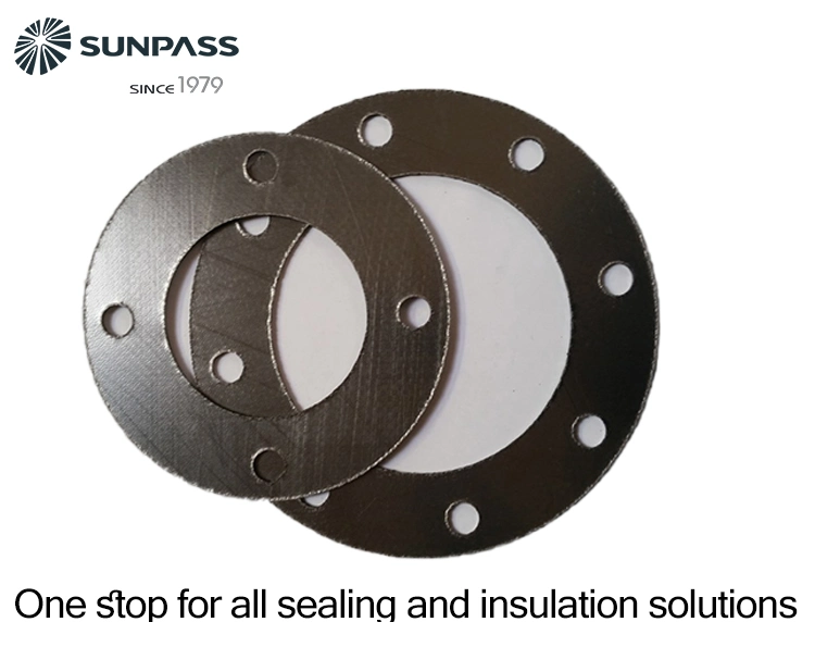 Graphite Gasket with Inner Eyelet Excellent Sealing Performance Self-Lubricating Thermal Stability Non-Fragility Corrosion Resistance